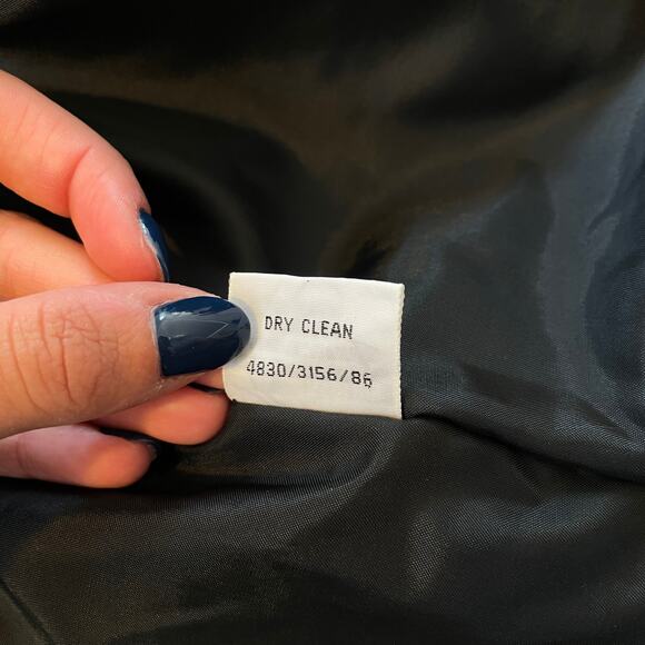 Vintage Kathy Davis Black Corduroy Blazer Women’s 10 Button Front Jacket Lined - Picture 4 of 13